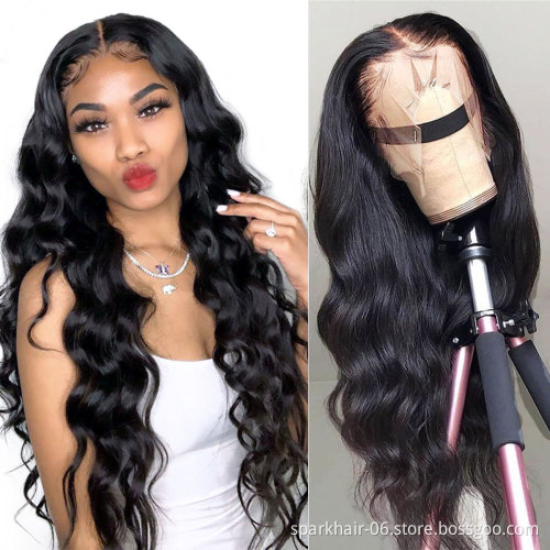 Factory Outlet Virgin Indian Straight Hair Lace Front Wigs 10a Glueless Hd Full Lace Transparent Human Hair Wig With Baby Hair